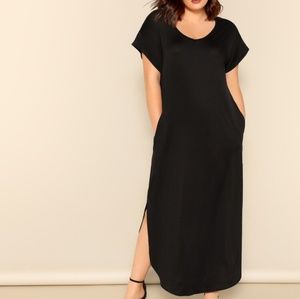 Shein Plus Black Maxi with Pockets